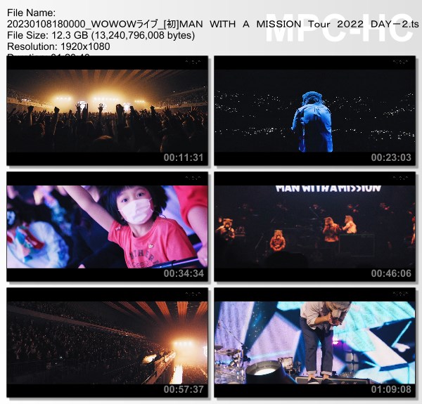 [TV-Variety] MAN WITH A MISSION Presents Break and Cross the Walls Tour 2022 DAY-2 (WOWOW Live 2023.01.08)