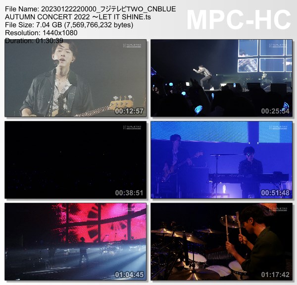 [TV-Variety] CNBLUE AUTUMN CONCERT 2022 ~LET IT SHINE~ (FujiTV TWO 2023.01.22)