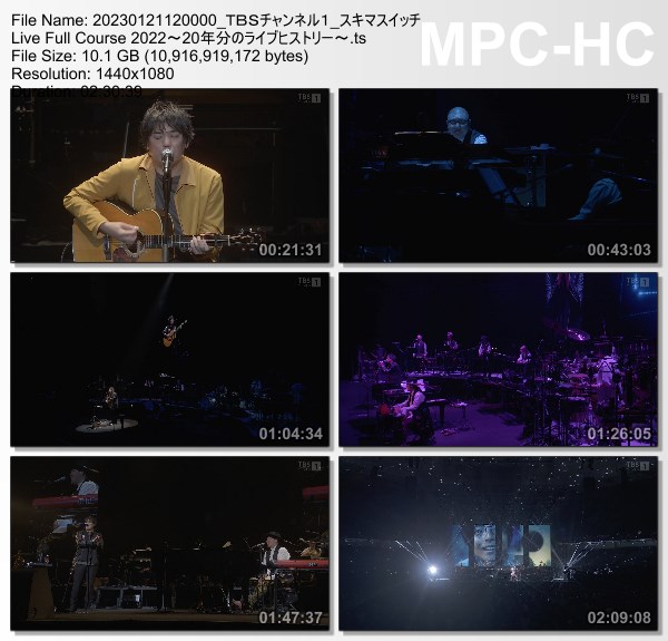 [TV-Variety] スキマスイッチ Live Full Course 2022～20年分のライブヒストリー～ (TBS Channel 1 2023.01.21)