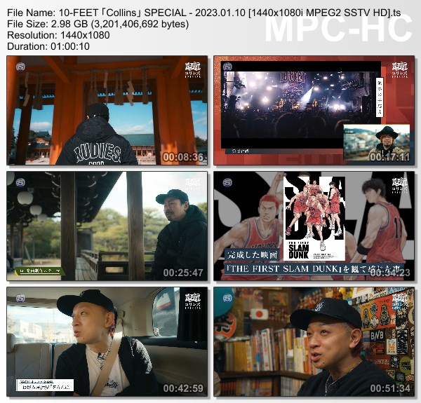 [TV-Variety] 10-FEET「コリンズ」SPECIAL (SSTV 2023.01.10)