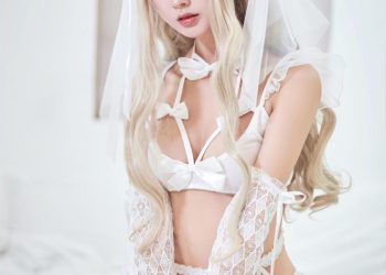 Cosplay 羽生三未 NO.005 精灵花嫁 [26P]