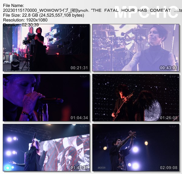 [TV-Variety] lynch. “THE FATAL HOUR HAS COME” AT 日本武道館 (WOWOW Live 2023.01.15)