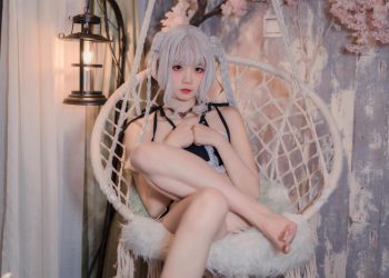 Cosplay 清纯少女五更百鬼 圣女 吊带黑丝 [60P]