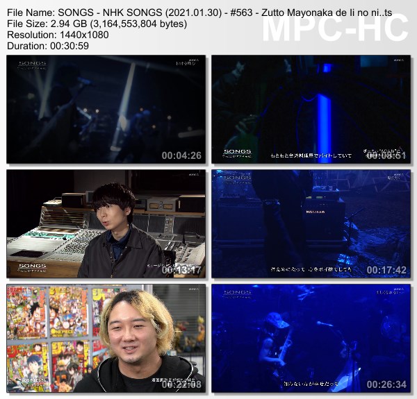 [TV-Variety NHK SONGS (2021.01.30) – #563 – Zutto Mayonaka de Ii no ni.