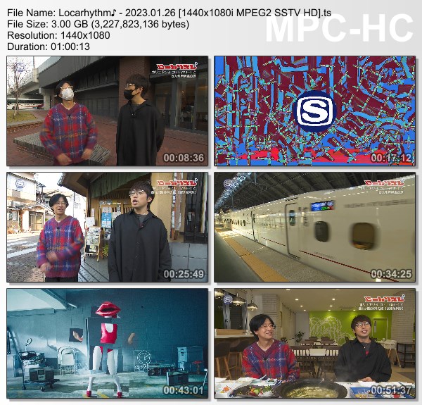 [TV-Variety] 高橋優 – Locarhythm (SSTV 2023.01.26)