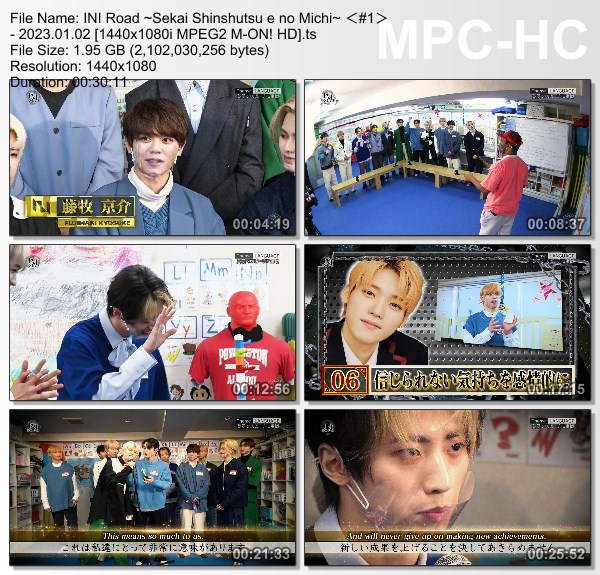 [TV-Variety] INI Road ～世界進出への道～＜＃1＞(M-ON! 2023.01.02)