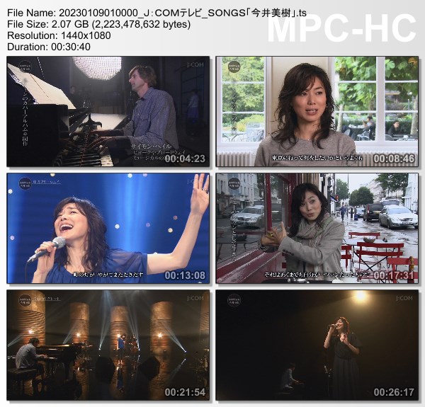 [TV-Variety] NHK SONGS (2013.10.26) – 第277回 – 今井美樹