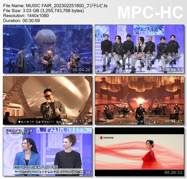 [TV-Variety] MUSIC FAIR – 2023.02.25