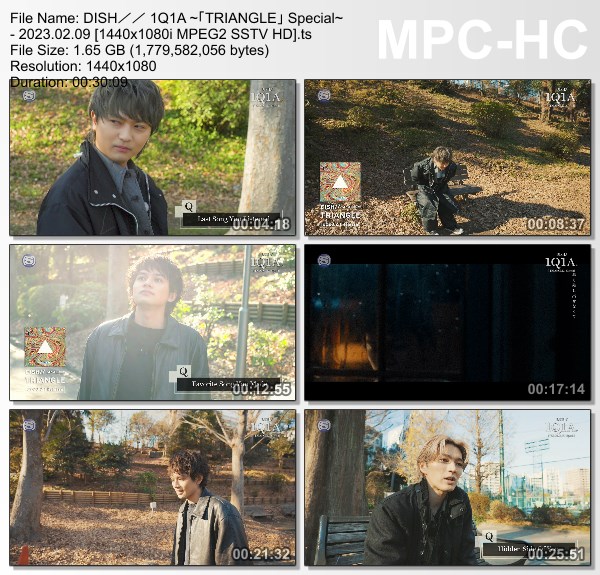 [TV-Variety] DISH// 1Q1A ~「TRIANGLE」スペシャル~ (SSTV 2023.02.09)