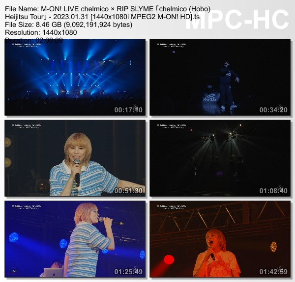 [TV-Variety] chelmico x RIP SLYME 「chelmico (ほぼ)平日ツアー」(M-ON! 2023.01.31)