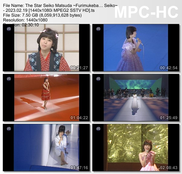 [TV-Variety] 松田聖子 – ザ・スター 松田聖子 ～振り向けば.聖子～(SSTV 2023.02.19)