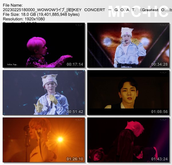 [TV-Variety] 키 – KEY CONCERT – G.O.A.T. (Greatest Of All Time) IN THE KEYLAND JAPAN (WOWOW Live 2023.02.25)