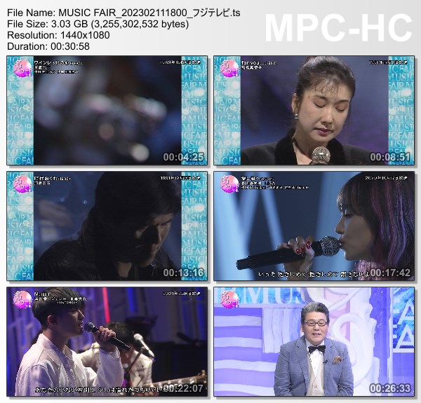 [TV-Variety] MUSIC FAIR – 2023.02.11