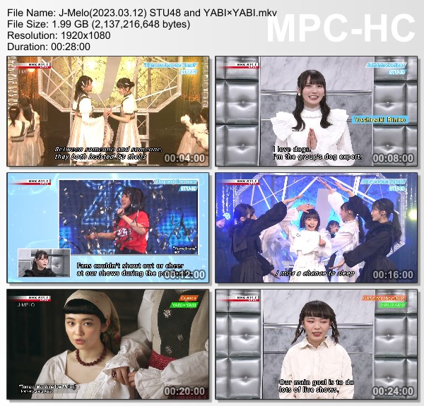 [TV-Variety] J-MELO – 2023.03.12 STU48 and YABIxYABI