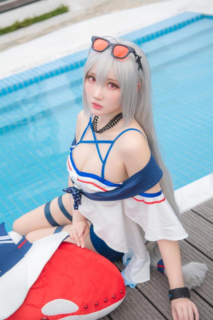 Cosplay 瓜希酱 斯卡蒂 [24P]