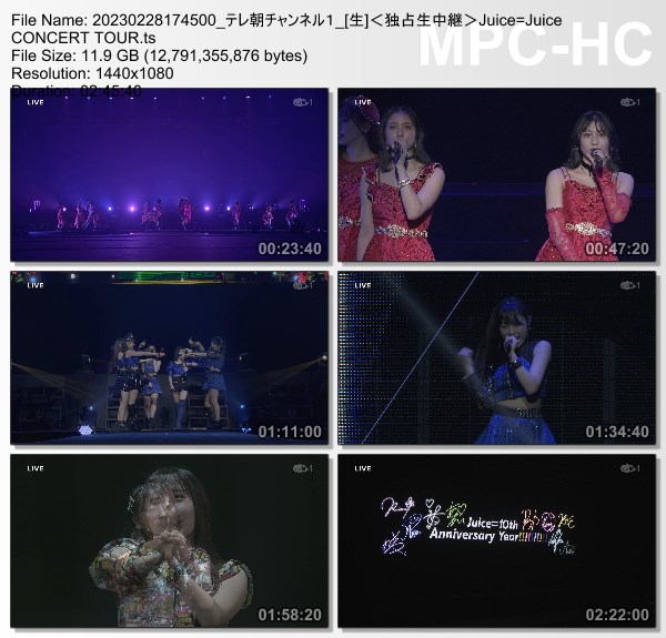 [TV-Variety] Juice=Juice CONCERT TOUR ~final: nouvelle vague~ (TeleAsa Ch1 2023.02.28)