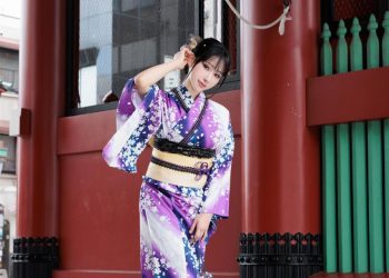 Cosplay Hane Ame 雨波 Original Violet Kimono 紫羅蘭夏日浴衣