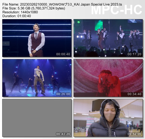 [TV-Variety] 카이 (엑소) – KAI Japan Special Live 2023 (WOWOW Plus 2023.03.26)