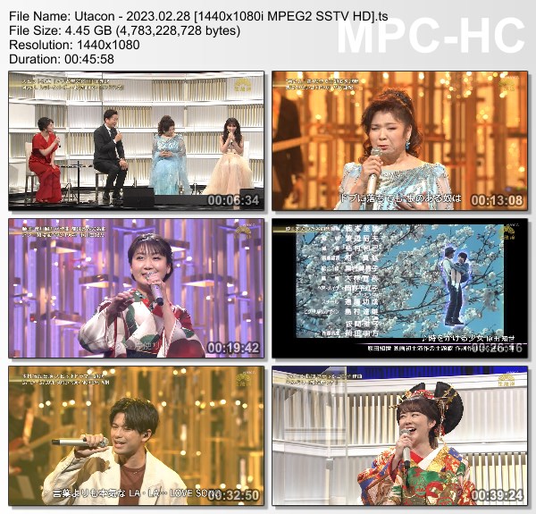 [TV-Variety] うたコン – 2023.02.28