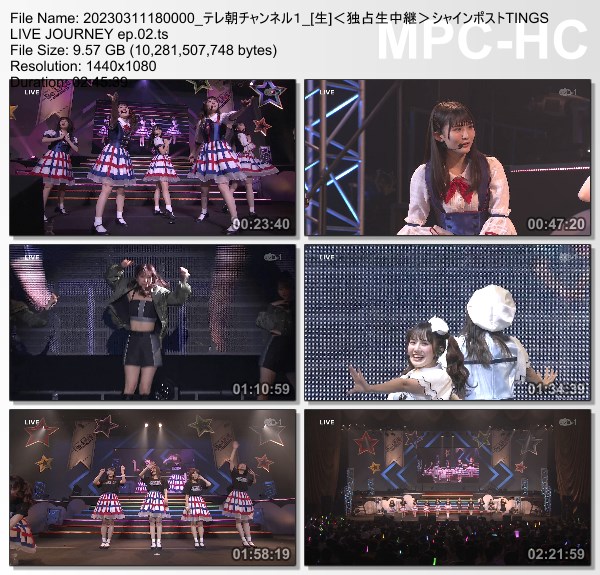 [TV-Variety] シャインポストTINGS LIVE JOURNEY ep.02″Re-Live”with HY:RAIN & HOTARU (TeleAsa Ch1 2023.03.11)