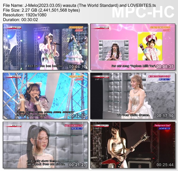 [TV-Variety] J-MELO – わーすた&LOVEBITES – 2023.03.05