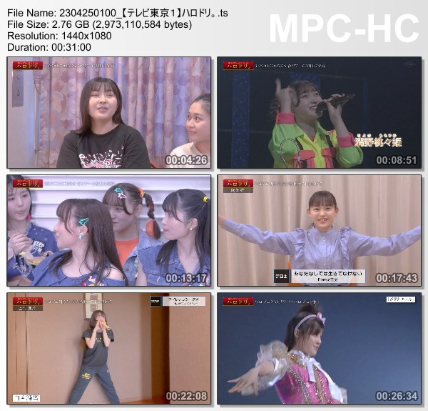 [TV-Variety] ハロドリ。 – 2023.04.24