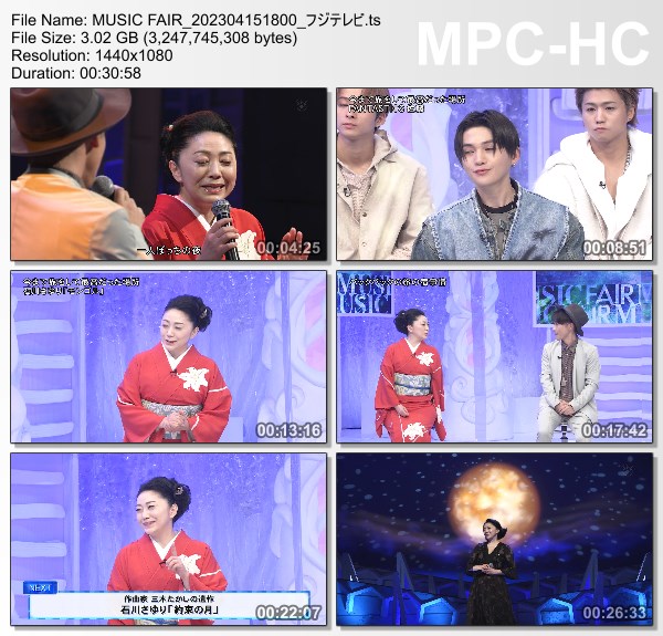 [TV-Variety] MUSIC FAIR – 2023.04.15