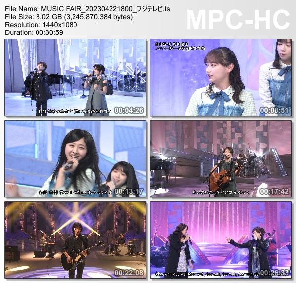[TV-Variety] MUSIC FAIR – 2023.04.22