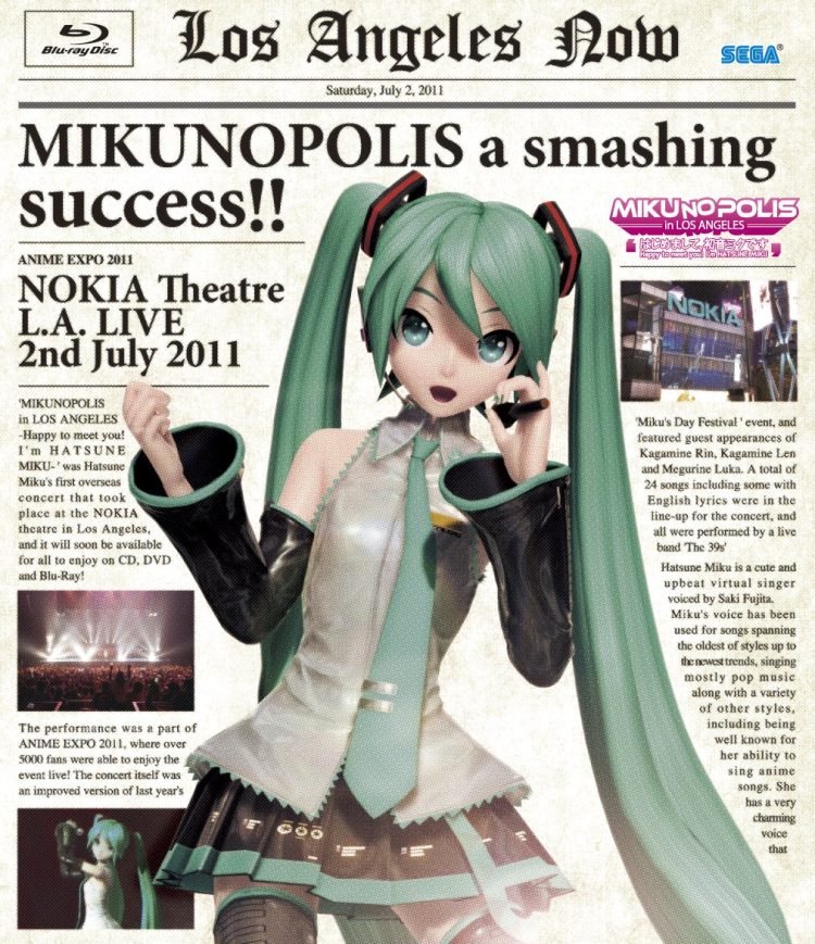 [TV-SHOW] 初音ミクx鏡音リン – MIKUNOPOLIS in LOS ANGELES “はじめまして、初音ミクです” (2011.12.21) (BDMV)