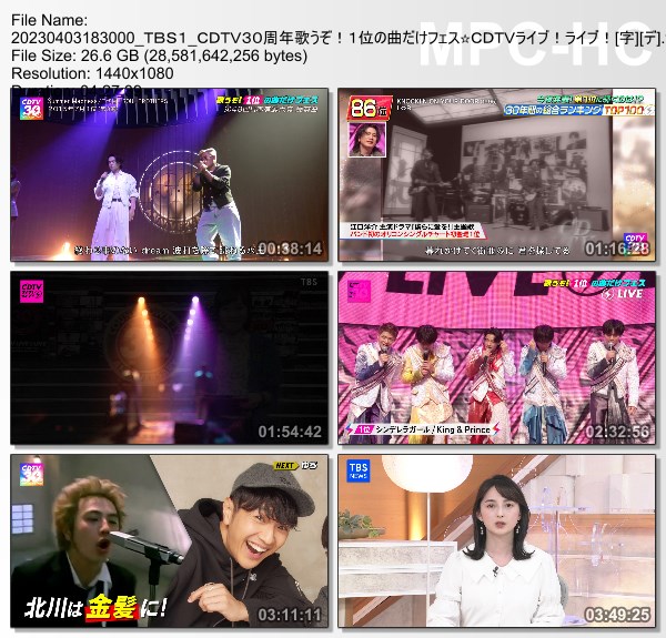 [TV-Variety] CDTVライブ！ライブ！ – 2023.04.03 – CDTV30周年