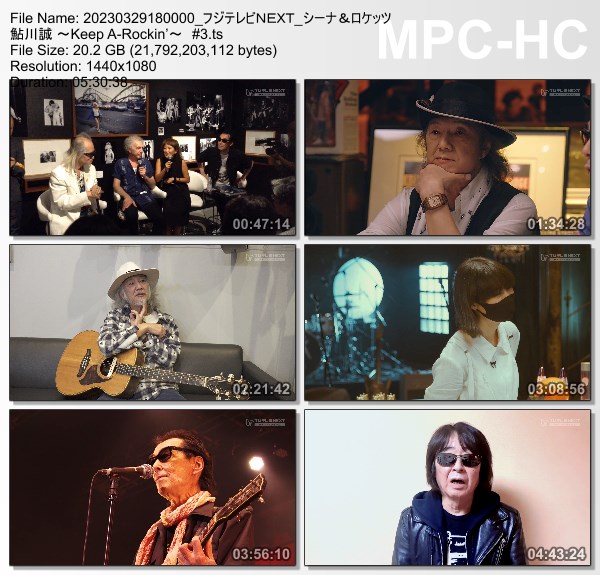 [TV-Variety] シーナ＆ロケッツ 鮎川誠 ～Keep A-Rockin’～ #3 (FujiTV NEXT 2023.03.29)