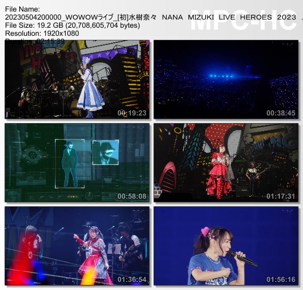 [TV-Variety] 水樹奈々 NANA MIZUKI LIVE HEROES 2023 -BLADE MODE- (WOWOW Live 2023.05.04)