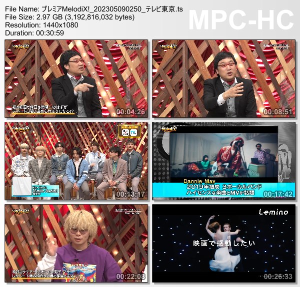 [TV-Variety] プレミアMelodiX! – 2023.05.08