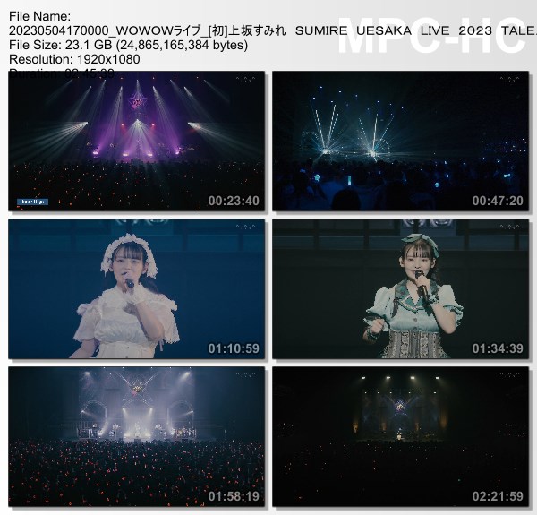 [TV-Variety] 上坂すみれ SUMIRE UESAKA LIVE 2023 TALES OF SUMIPE (WOWOW Live 2023.05.04)
