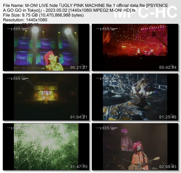 [TV-Variety] hide「UGLY PINK MACHINE file 1 official data file [PSYENCE A GO GO in Tokyo]」(M-ON! 2023.05.02)