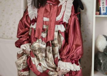 Cosplay 幻琪琪 红色Lolita 黑丝 [47P]
